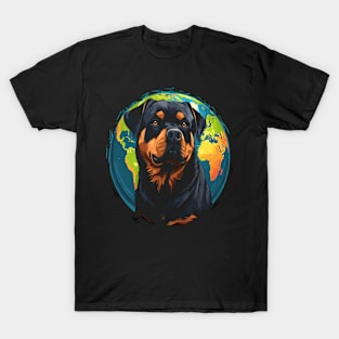 Rottweiler Earth Day T-Shirt